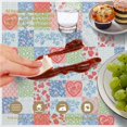 thumbnail image 6 of Pioneer Flower Floral Print Pattern Round Tablecloth 60 X 60 Inch, Wrinkle Resistant Wipeable Table Cloth for Kitchen Dining Picnic Patio Party, 6 of 6
