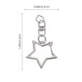 thumbnail image 4 of Shisuyan 60pcs DIY Star Shaped Spring Snap Keychain Clip Metal Swivel Clasp Snap Hook with Chain, 4 of 8