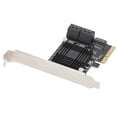 thumbnail image 4 of Expansion Card PCIE to 5 Ports SATA3.0 Module Converter Board JMB585 Chip for Computer, 4 of 8