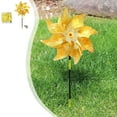 thumbnail image 1 of Fiudx Molinos de Viento Reflectantes, Decoración Brillante para Jardín, Ahuyentadores de Aves, Fácil Instalación, Elegante Diseño para Jardín, Juego de 6, 24 X 21 Cm, 1 of 6