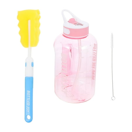 

1 Set of Creative Sports Straw Bottle Large Capacity Water Bottle Water Container