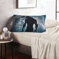 thumbnail image 6 of Zufioo Moon Wolf Warrior Print Double-sided Plush Pillow Cover,Decorative Pillow Protector without Pillow Core, Suitable for Sofa, Bedroom, Car-16"x24", 6 of 6