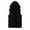 c01Black, variant on USNSM (M-5XL) Big and Tall Men's Fashion Solid Color Pockets Sleeveless Hooded Zipper Vest Jacket Tops White M