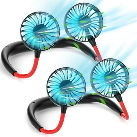 

Portable Neck Fan Rechargeable Neck Fan 2 pcs