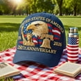 thumbnail image 3 of 1776-2026 United States 250th Anniversary Hat, Eagle & Liberty, U.S. Embroidered Patch Cap, 3 of 6