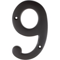 Heavy-Duty House Numbers, #9, 4 Inches, Oil-Rubbed Bronze by Stone Harbor Hardware