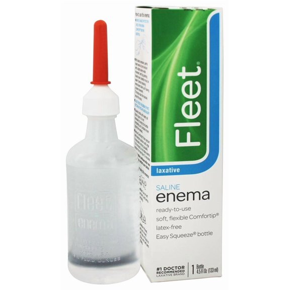 Fleet Enema, Ready-to-Use Saline Laxative, 4.5 fl. oz.
