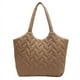 thumbnail image 1 of Zhuge Bolso de lona con esponja para mujer, bolso de compras de verano, bolso de hombro, color caqui, 1 of 5