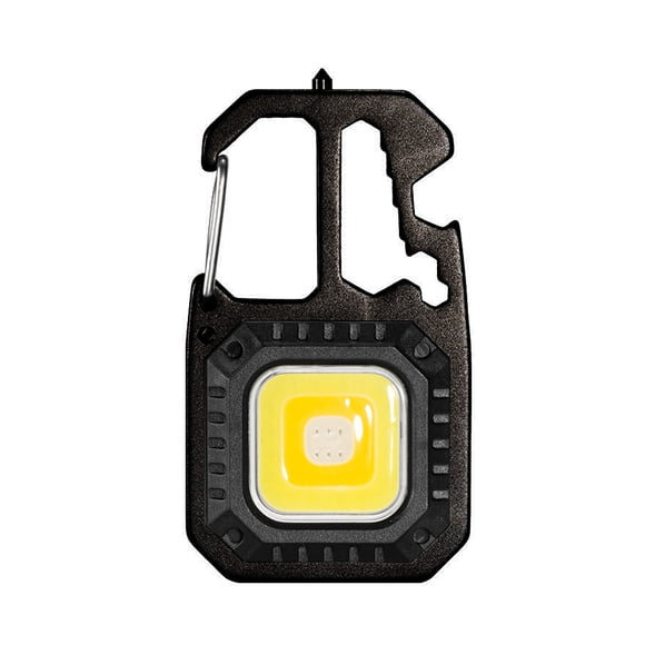 Linterna portátil Eigraketly con llavero Antorcha regulable Negro