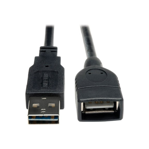 Tripp Lite 10ft Universal Reversible USB 2.0 Hi-Speed Extension Cable