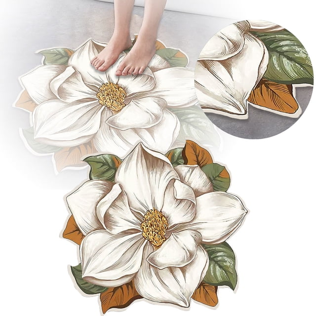 Abstract Floral Oriental Design Area Rug Low Pile Washable Carpet For Bedroom Living Room Entryway Floor Mat Durable