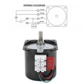 thumbnail image 4 of AC Synchronous Motor 14W Permanent Magnet Low Speed 2‑Way High Torsion Central Shaft XD60KTYZ80rpm/min AC220V, 4 of 4