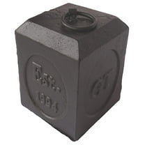Lulu Decor, Cast Iron Door Stop, Door Stopper, Doorstops (Square 5.20 lbs)