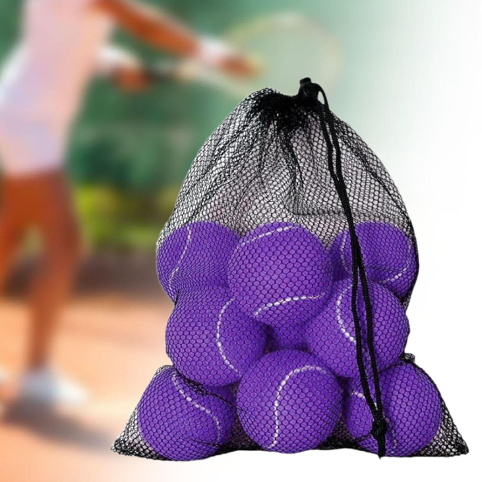 Baoblaze 12 Pieces Tennis Balls 64mm Dia Playing Balls for Games Indoor Entertainment