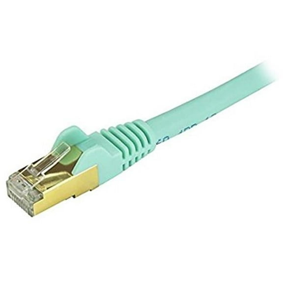 Startech  Cat6a Ethernet Patch Cable Shielded - 10 ft. Aqua