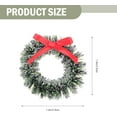 thumbnail image 4 of 20PCS Mini Christmas Wreath Artificial Christmas Napkin Rings Frost Sisal Christmas Tree Wreaths Xmas Tree Hanging Card Making, 4 of 4