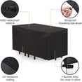thumbnail image 4 of Garden Furniture Cover, Garden Furniture Protective Cover, Rectangular Seating Sets, Garden Tables and Furniture Sets, Waterproof Breathable Material 600D Oxford, 4 of 7