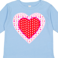 thumbnail image 4 of Inktastic Valentine Red Heart with Dots Boys or Girls Long Sleeve Toddler T-Shirt, 4 of 5