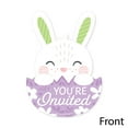 thumbnail image 3 of Big Dot of Happiness Spring Easter Bunny - Shaped Fill-In Invitations - Happy Easter Party Invitation Cards with Envelopes - Set of 12, 3 of 7
