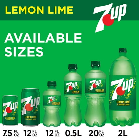 7UP Caffeine Free Lemon Lime Soda Pop, 12 fl oz, 24 Pack Cans