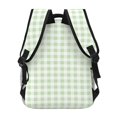 thumbnail image 4 of Pofeuu Pistachio Green Checkboard Print Backpack for Men and Women - Basic Bookbag Casual Daypack Backpacks for College Work Travel-One Size, 4 of 5
