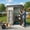 5'x3'Brown, variant on 5'x3' Outdoor Storage Shed, Galvanized Metal Shed with Lockable Door & Air Vent, Weather-Resistant Shed for Backyard/Patio/Garden/Lawn, Dark Gray