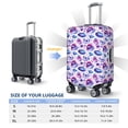 thumbnail image 4 of Kdxio crystal Skull record lips Pattern Luggage Cover for Travel,Elastic and Durable,Fits 18-32 Inch,Anti-Scratch Suitcase Protector-No luggage included, 4 of 5