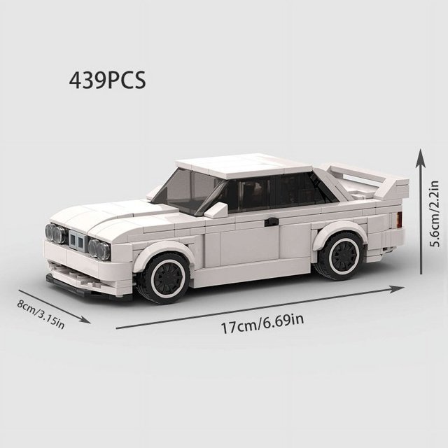 MesaSe Supercar City Speed Champions Racing Sports Car E36 E46 Building Blocks MOC M3 E30 M4 Racers Vehicle M5 Technique Bricks Kid Toy