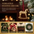 thumbnail image 6 of JeashCHAT Vintage Christmas Rocking Horse Ornament, Resin Horse Hanging Pendant Christmas Tree Decorations Xmas Holiday Gifts for Horse Lovers, 6 of 8