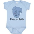 thumbnail image 3 of Inktastic I Love My Daddy Elephant Blue Boys Baby Bodysuit, 3 of 5