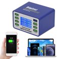 thumbnail image 1 of USB  Station PWM Power Chip 8 Ports USB  45W QC3.0 USB A Digital Display  Multiple  For Smartphones Tablets Smartwatches, 1 of 8