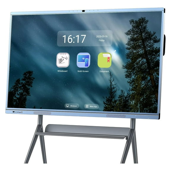JYXOIHUB 4K Smart Board 65 Inch All-in-One Touch, Interactive Whiteboard with Dual System & Cloud Sharing Perfect for Classroom, Office & Presentations​(Include Wall Mount)