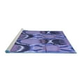 thumbnail image 2 of Ahgly Company Machine Washable Indoor Rectangle Abstract Blue Modern Area Rugs, 6' x 9', 2 of 4
