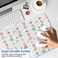 thumbnail image 4 of Long Mouse Pads for Desk,White Princess Castle Pattern Desk Mats on Top Of Desks, Desk Mouse Pad Extra Large with 3mm Non-Slip Base and Stitched Edge for Gaming,Office,Work,Home 31.5"x15.7", 4 of 6