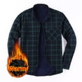 thumbnail image 1 of Chemise Décontractée Chaude en Molleton Épais pour Hommes Automne et Hiver à Manches Longues avec Col à Revers et Carreaux, 1 of 4