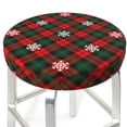 thumbnail image 3 of Fotbe Christmas With Character Stool Covers Round,Waterproof Round Bar Stool Covers Bar Chair Covers Washable Stool Cushion Slipcover for 12-14 Inch Chair-13 inch, 3 of 7