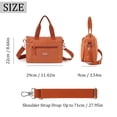 thumbnail image 4 of PULLIMORE Nylon Tote Bag for Women Crossbody Shoulder Bags Messenger Purse Top Handle Satchel Handbags for Travel Work, Orange, 4 of 9