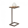 thumbnail image 2 of Metal & Marble Accent C-Shaped Table, 2 of 4
