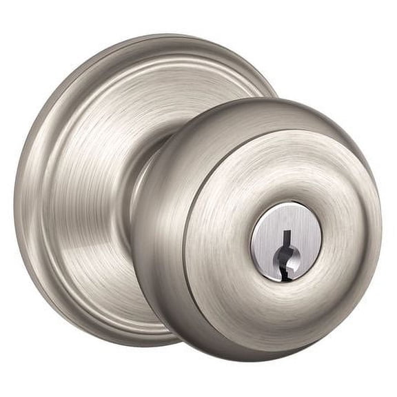 SCHLAGE F51A GEO 619 Knob Lockset,Mechanical,Entrance,Grd. 1