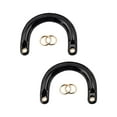 thumbnail image 2 of Segolike 2x2Pcs Purse Handles DIY Bag Strap with Metal Buckles Handbag Handles Black Gold Buckle, 2 of 8