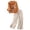 Orange, variant on Women's Trousers Suit Classic Embroidery Cardigan Top And High Waist Flowing Wide Leg Trousers Two Piece Pant Outfit Fashionable Traditional Casual Summer Loose Soft Orange XXL