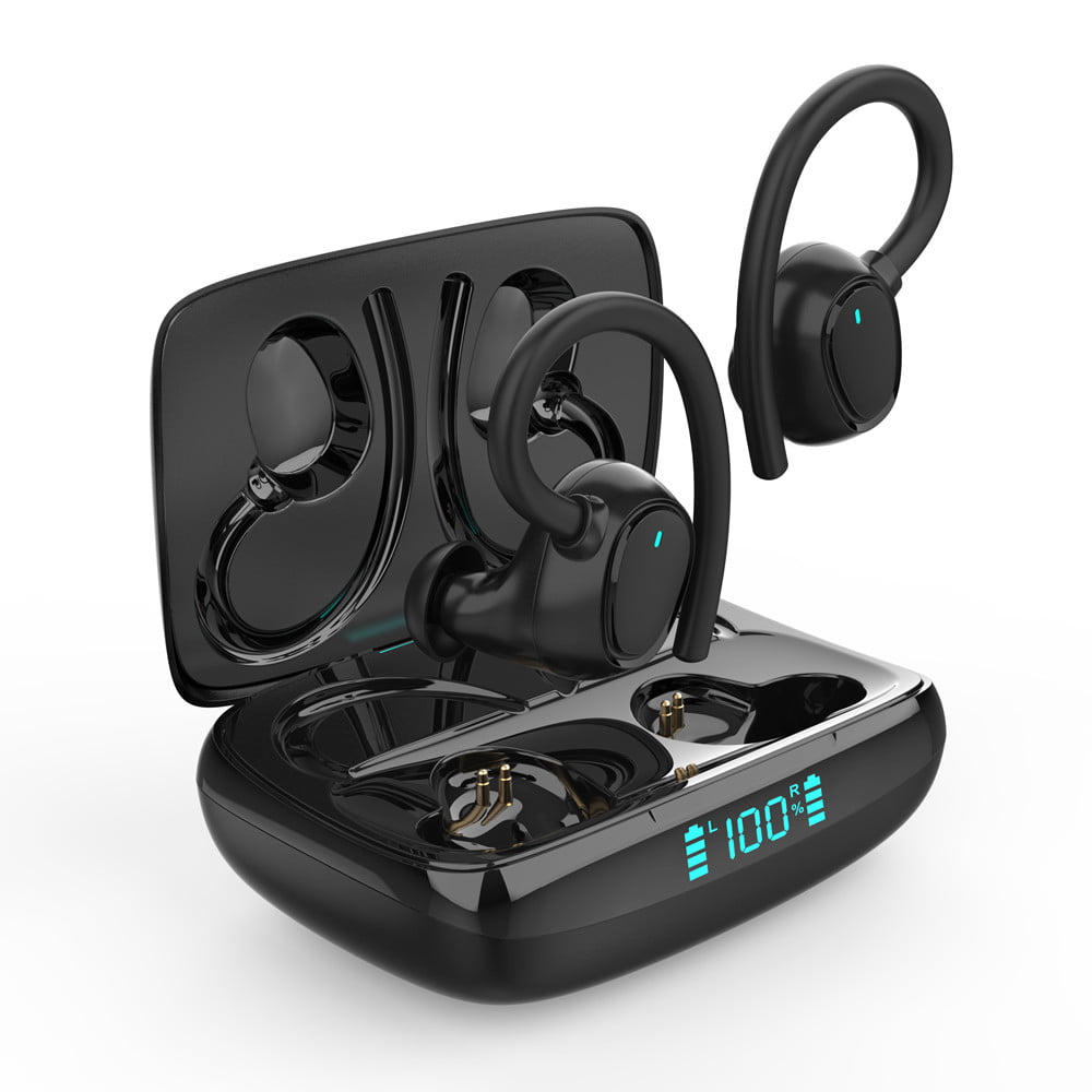 IP7 Waterproof 48H Deep Bass Sports Earhooks Headset for Running Gym Sport Bluetooth 5.1 Headphones Wireless Earphones in Ear Noise Cancelling Bluetooth Earbud with Mic Wireless Earbud 2022 New 