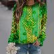 thumbnail image 1 of Xuyuer Womens St Patrick's Day Sweatshirt Shirt Shamrock Clover Printed Long Sleeve Pullover Tops, 1 of 7