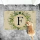 thumbnail image 2 of Felpudos con letras para puerta delantera, decoración Floral, felpudos con iniciales, entrada al aire libre, decoración de apellidos para el hogar, interior y exterior, 2 of 3
