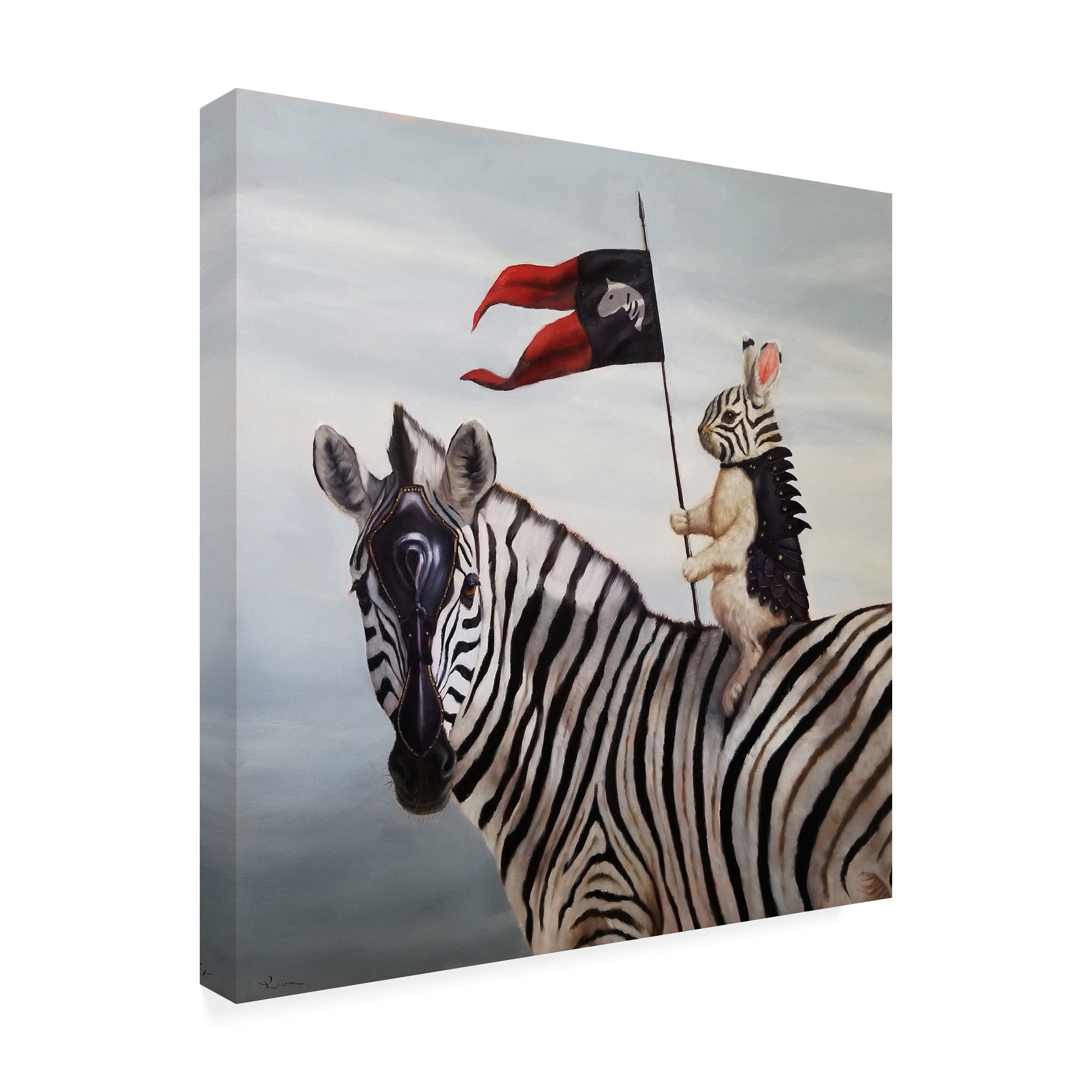 Trademark Fine Art 'Striped Warrior' Canvas Art by Lucia Hefferna