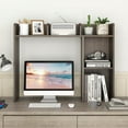 thumbnail image 4 of Costway Desk Bookshelf Desktop Storage Shelf for Monitors up to 27" with Anti-tip Kits Gray, 4 of 10