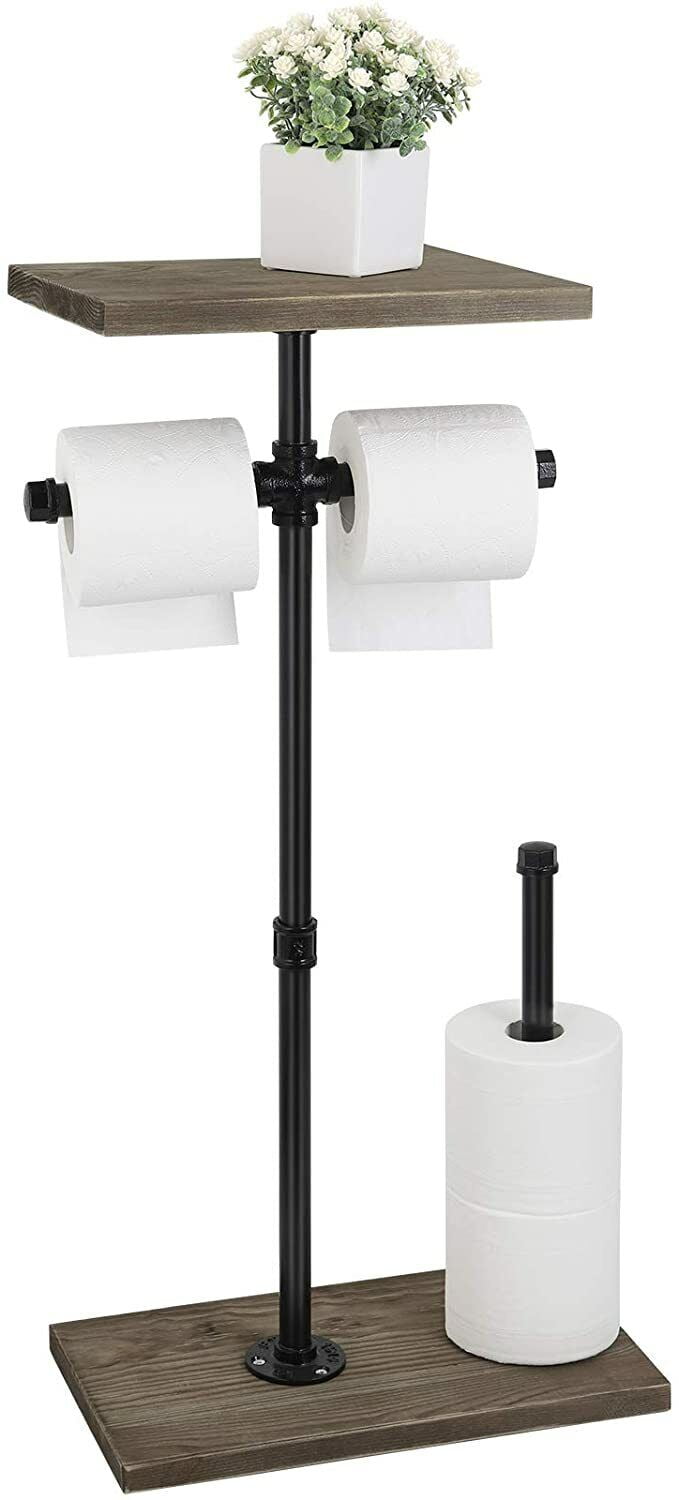 Bathroom Shelf Standing Tissue Paper Holder - Walmart.com