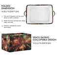 thumbnail image 2 of Red and Green Fireworks Foldable Storage Basket,Canvas Fabric Foldable Storage Bins with Handles Open Home Storage Bins Boxes for Toy Book Shelf Closet Baskets, 2 of 8