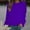 Purple, variant on SEMPAI Hackless sweater Athletic Shirts & Tops Long Sleeve Round Neck Plus Size Tops Hoodies for Women Regular Fit Up to 50% Off Workout Solid Plus Size Shirts for Womens Tops for Women