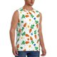 thumbnail image 2 of Balery Cute Carrot Camisetas sin mangas para hombre, absorbe la humedad y protege contra el mal olor.-Medium, 2 of 7